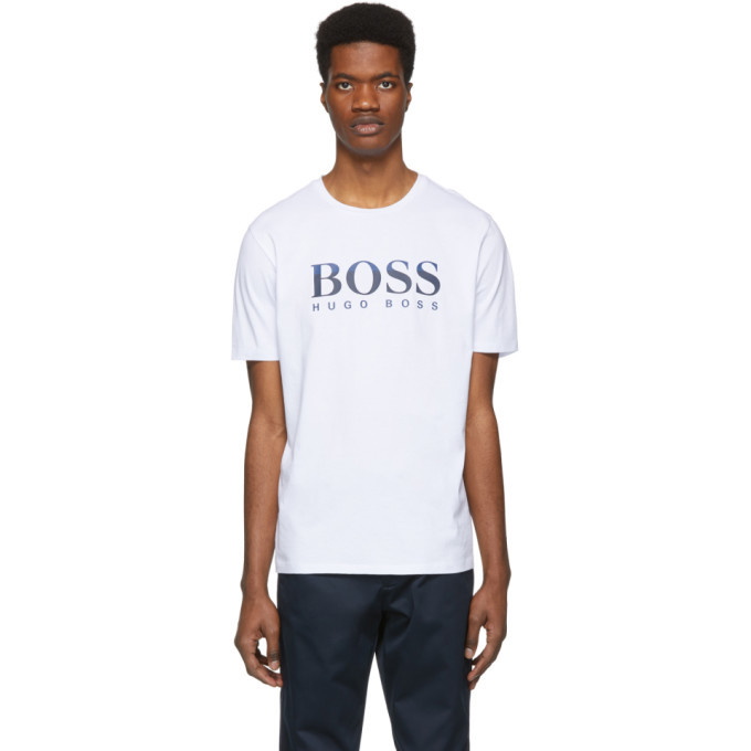 Photo: Boss White Logo T-Shirt