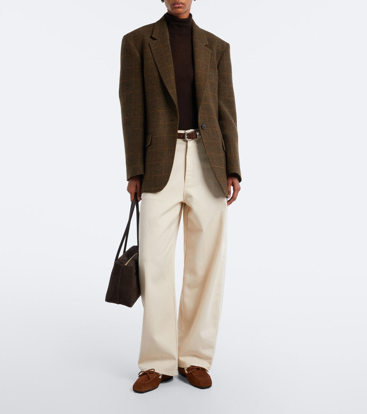 Aeyde Jasper shearling-lined suede boat shoes