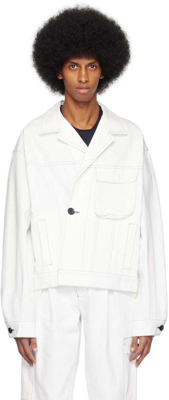 Photo: ABAGA VELLI White Wrap Jacket