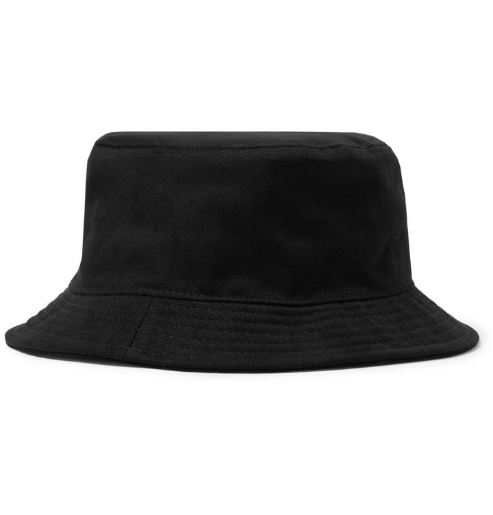 Photo: Acne Studios - Eyelet-Embellished Cotton-Twill Bucket Hat - Men - Black