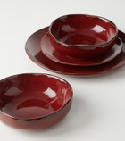 Serax Set of 12 stoneware dinner plates by Marie Michielssen