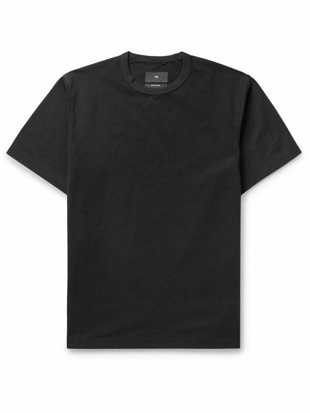 Photo: Y-3 - Premium Cotton-Blend Jersey T-Shirt - Black