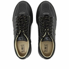 Stepney Workers Club Men's Tumbled Leather Dellow Sneakers in Black