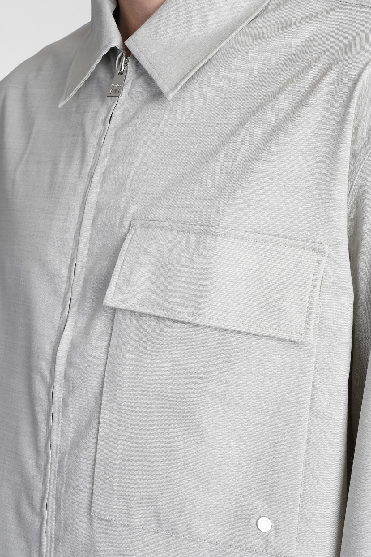 Études Shirt In Grey Wool