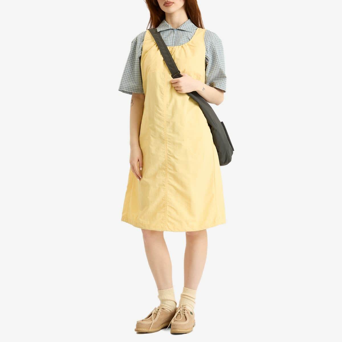 Gramicci Women's Nylon Midi Dress in Lemon