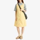Gramicci Women's Nylon Midi Dress in Lemon