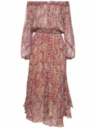 MARANT ETOILE Volga Printed Viscose Long Dress