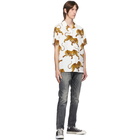 WACKO MARIA White Tiger Short Sleeve Shirt