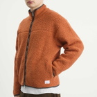 Norse Projects Men's Bjorn Sherpa Wool Fleece Jacket in Golden Orange