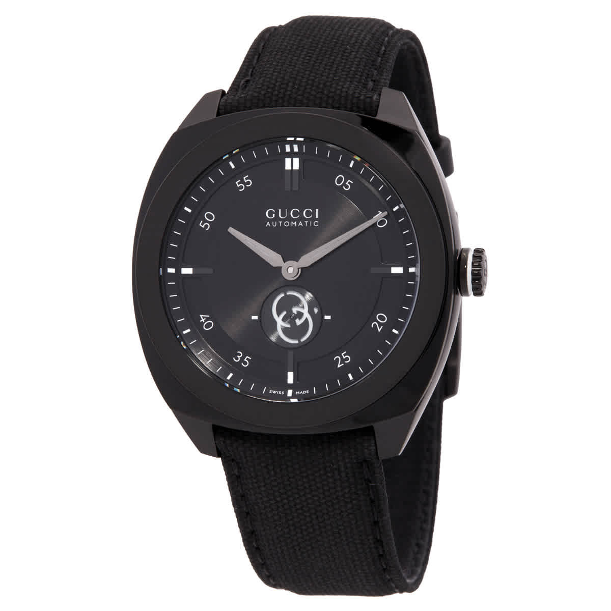 Gucci Interlocking G Automatic Black Dial Mens Watch YA142330