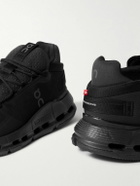 ON - Cloudnova 2 Stretch-Knit and Mesh Running Sneakers - Black