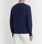 rag & bone - Lance Garment-Dyed Cotton Sweater - Blue