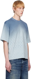 Marine Serre Blue Moon Faded Jersey Loose Fit T-shirt
