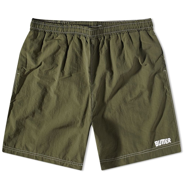 Photo: Butter Goods Men's Swim Short in Olive