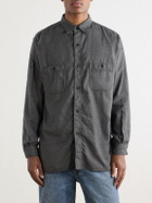 OrSlow - Checked Cotton and TENCEL™ Lyocell-Blend Flannel Shirt - Gray