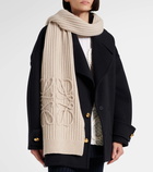 Loewe Anagram wool scarf