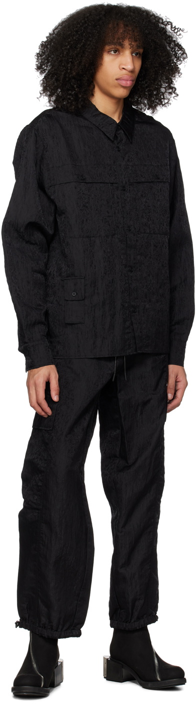RtA Black Orion Cargo Pants
