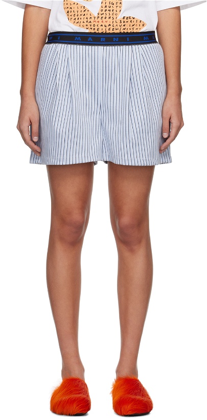 Photo: Marni Blue Striped Shorts
