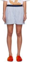 Marni Blue Striped Shorts