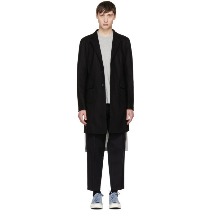 Photo: Comme des Garcons Shirt Black Wool Coat