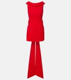 The New Arrivals Ilkyaz Ozel Daphne bow-detail crêpe minidress