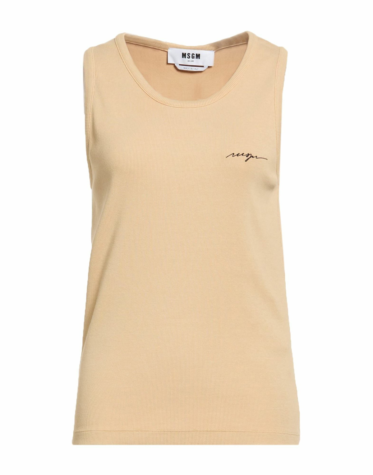Msgm Womens Tank top in Beige