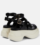 Marni - Leather platform sandals