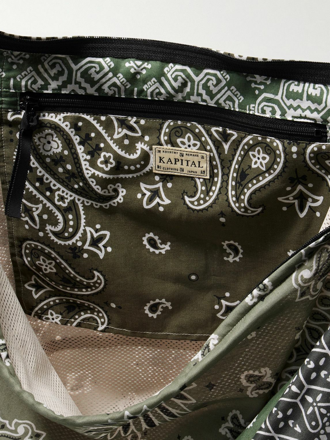 KAPITAL - Snufkin Patchwork Bandana-Print Voile Messenger