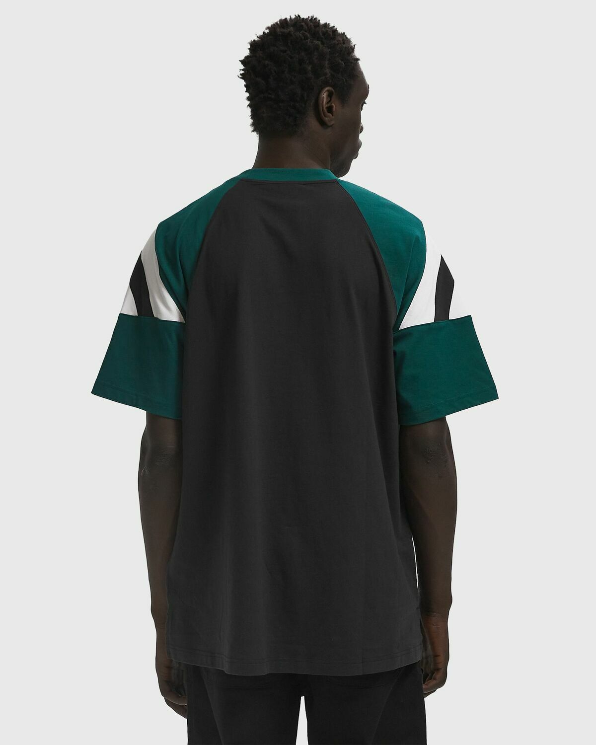 Adidas CUTLINE TEE black/green Mens Shortsleefe