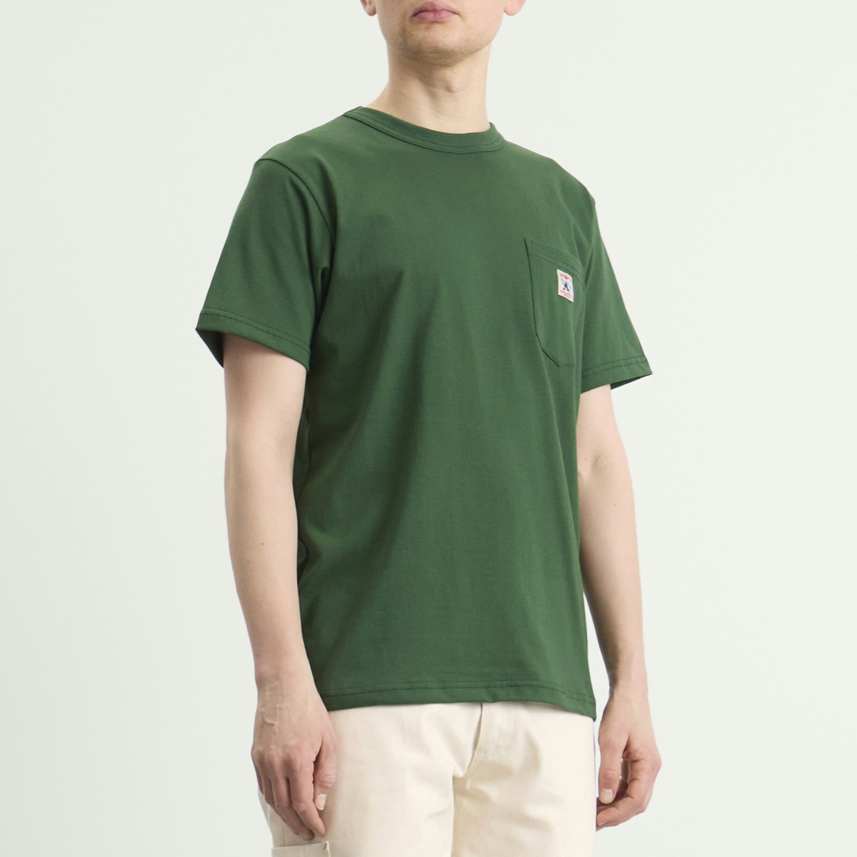 Randy's Garments Men's Randy’s Garments INC. Logo Pocket T-Shirt in Dark Green
