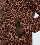 Sacai - Leopard Shrivel wool shirt