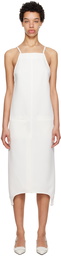 Courrèges White Suspenders Midi Dress