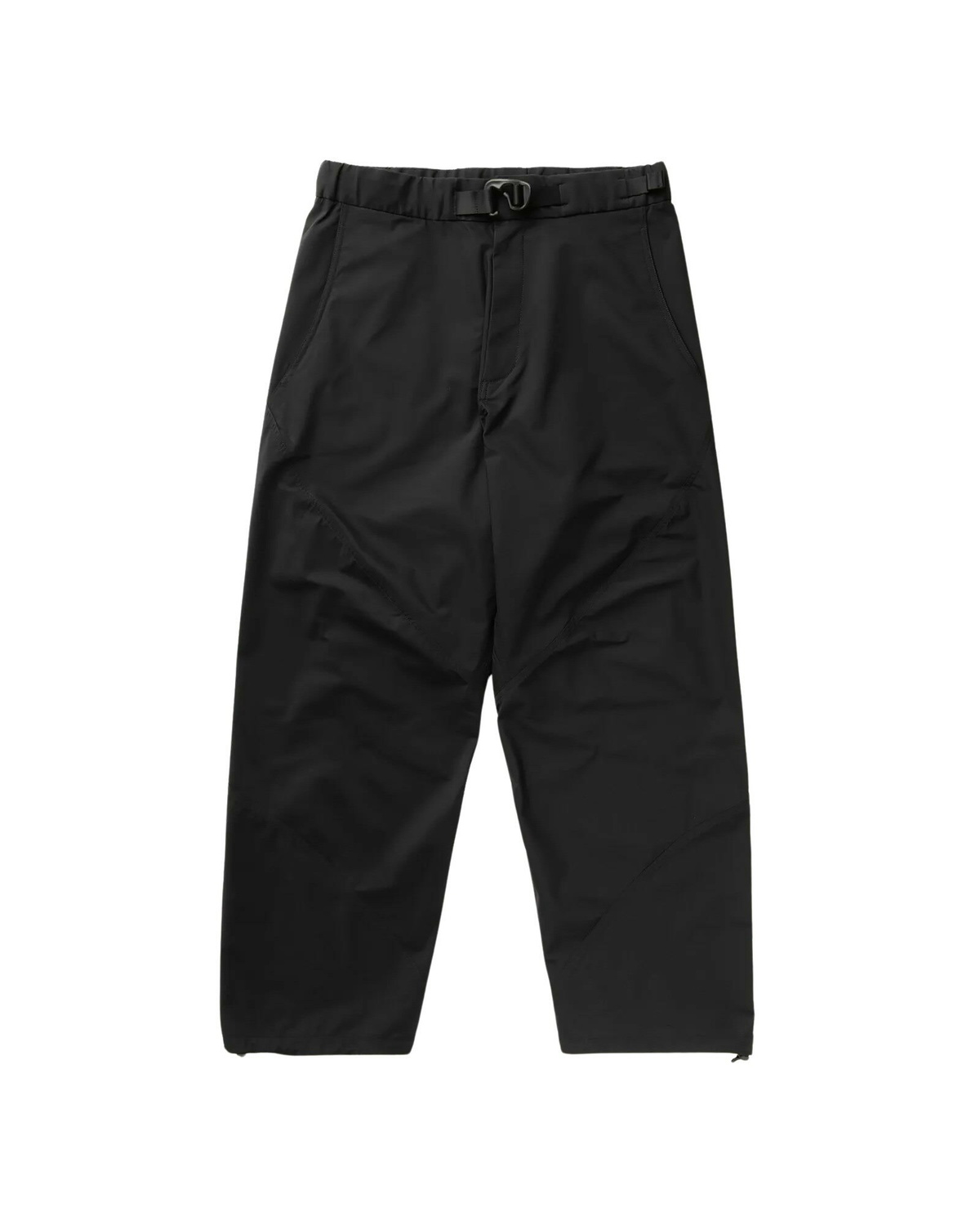 Goldwin Buckle Straight Leg Pants Black Casual Pants Goldwin Goldwin Buckle Straight Leg Pants Black Casual Pants Goldwin