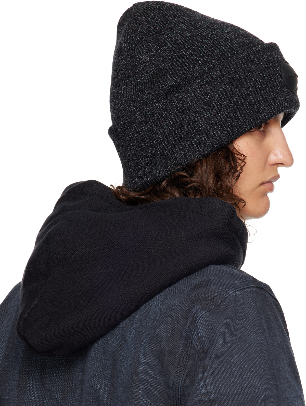 Alexander Wang Gray Dome Logo Beanie Alexander Wang