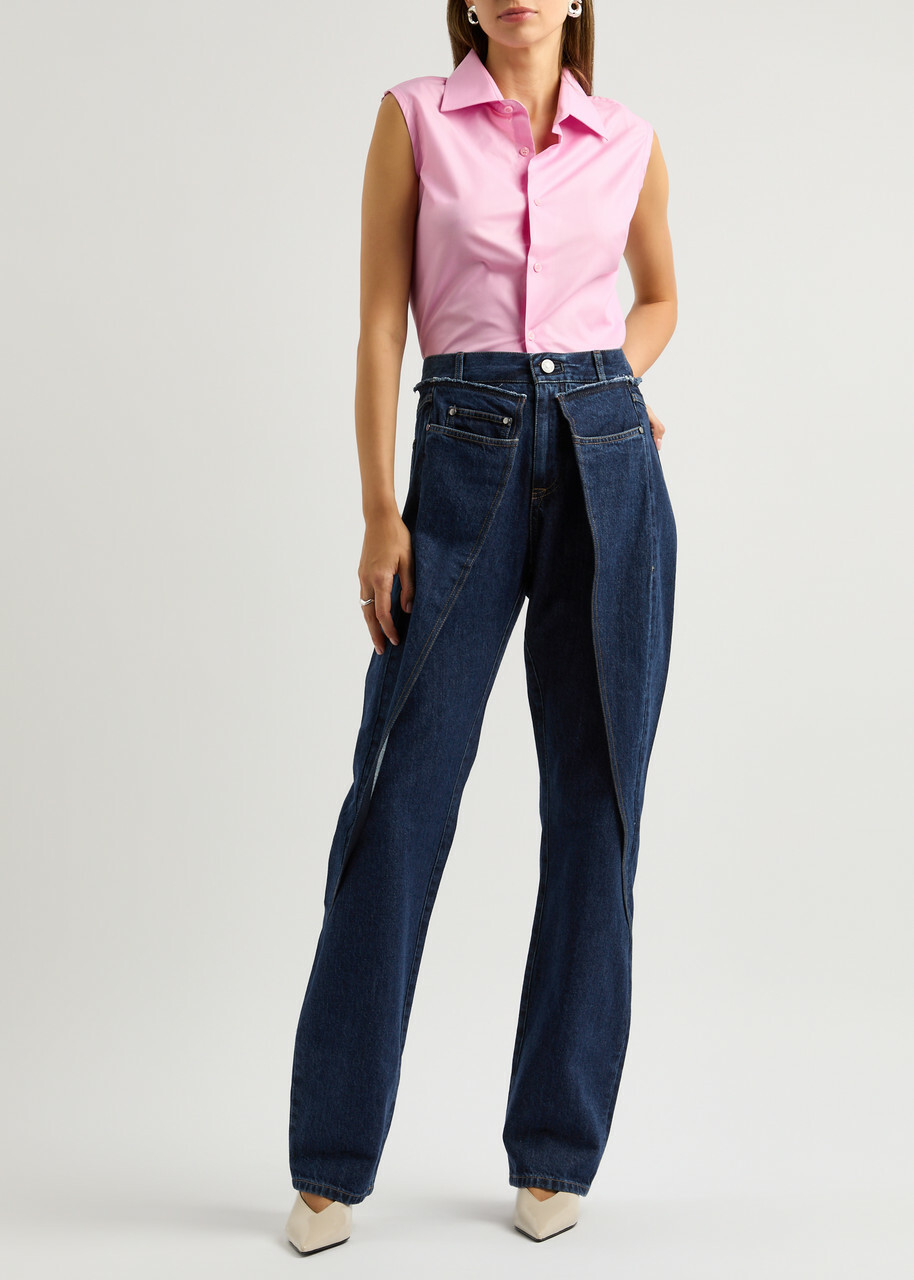 Bettter X Zegna Layered Straight-leg Jeans Denim