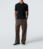 The Row Mistral wool and silk polo shirt