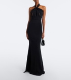 Elie Saab Crêpe halterneck gown