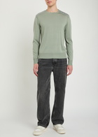 Belstaff Kerrigan Panelled Shoulders Wool-blend Jumper Khaki