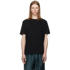 BALMAIN Black Embroidered 'Balmain Paris' T-shirt