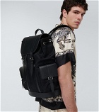 Gucci - Jumbo GG leather-trimmed backpack