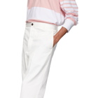 Thom Browne White Twill Chino Trousers