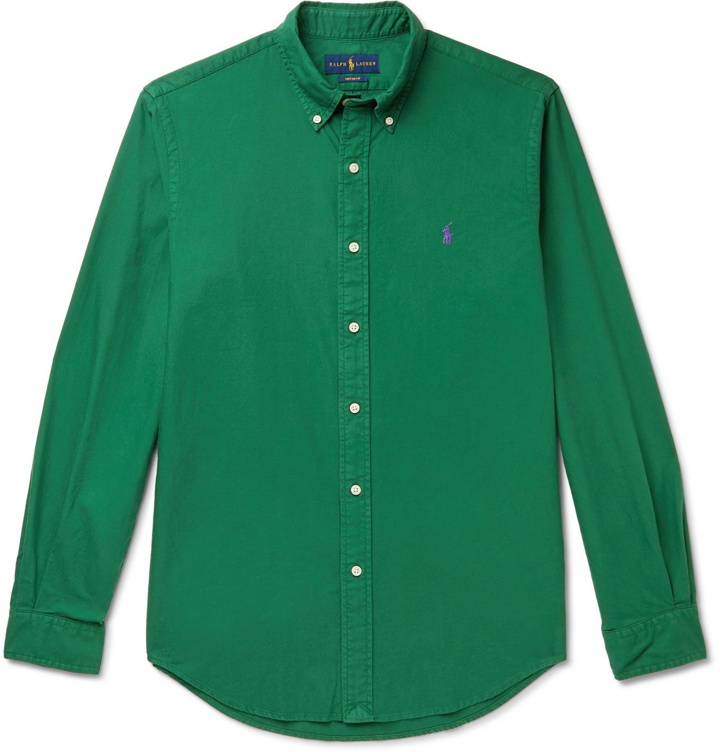 Photo: Polo Ralph Lauren - Button-Down Collar Cotton Oxford Shirt - Green