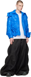 Chen Peng Blue Petal Down Jacket