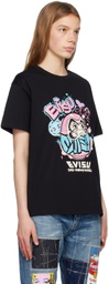 Evisu Black Taiko Daruma T-Shirt