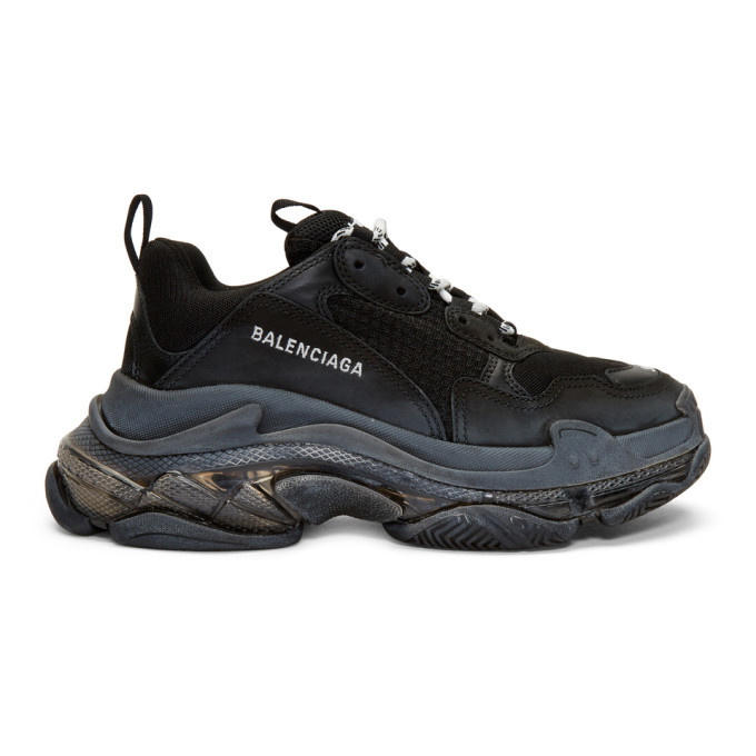 Photo: Balenciaga Black Triple S Sneakers