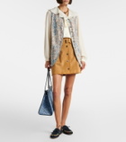 Etro Embroidered canvas boat shoes