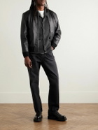 Inis Meáin - New Pub Jacket Wool and Linen-Blend Cardigan - Gray