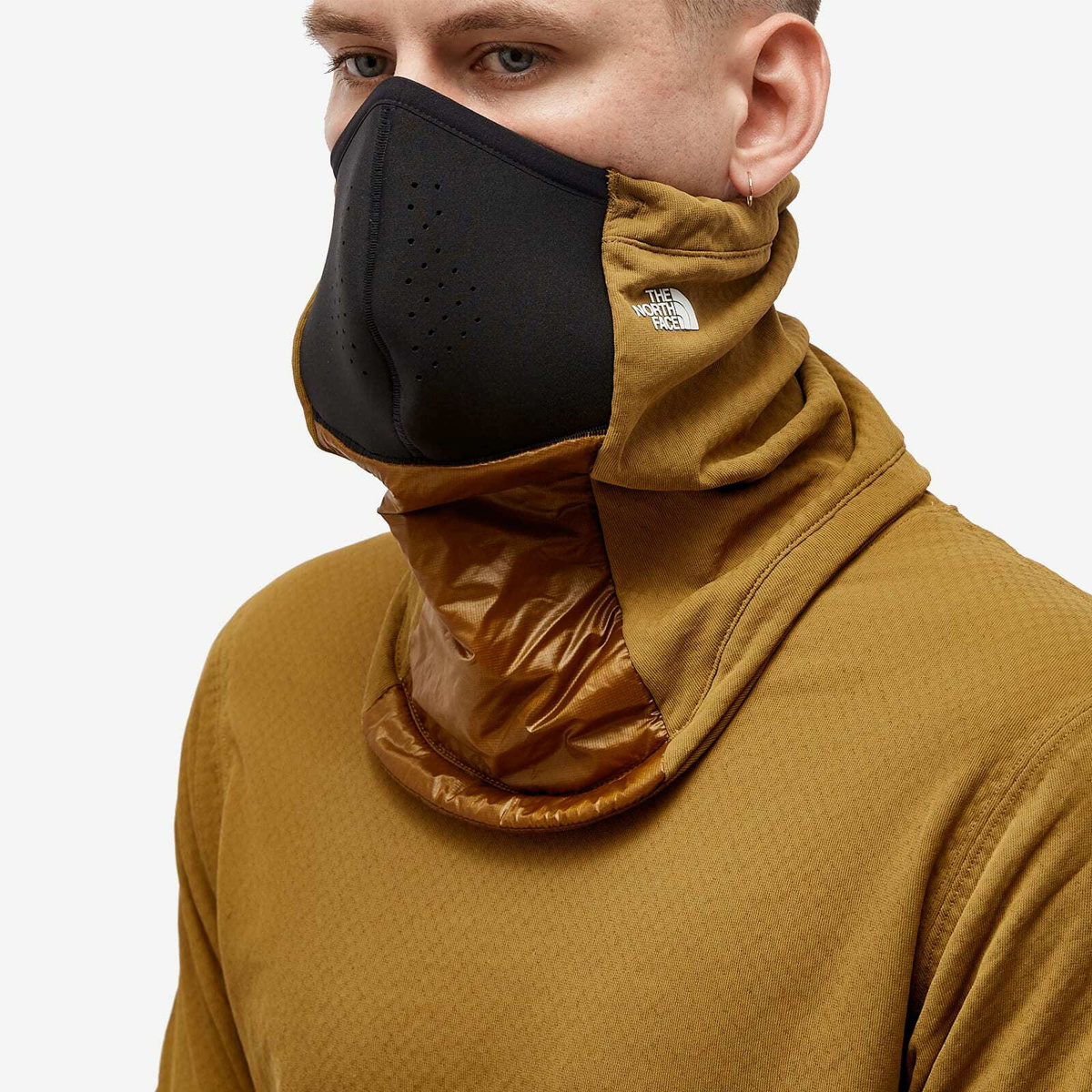The North Face Men's x Undercover Soukuu Futurefleece Gaiter in Tnf  Black/Butternut The North Face