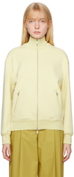 Jil Sander Yellow Embroidered Bomber Jacket
