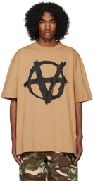 VETEMENTS Beige Double Anarchy T-Shirt